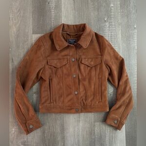 Abercrombie & Fitch Women’s Brown Suede Jacket